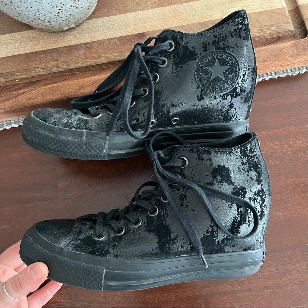 •Converse Chuck Taylor All Star hidden wedge sneaker• Size 8 - Picture 6 of 9